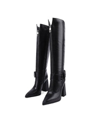 "Devil is in Details" Tall Boots, Black