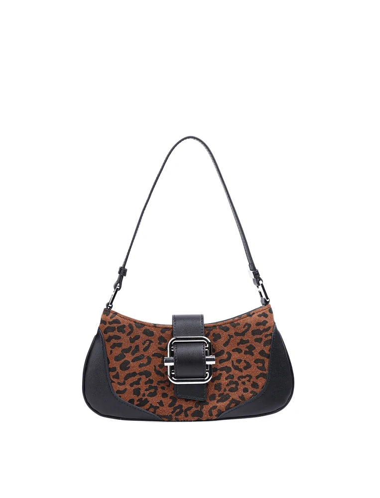Leopard Print Mini Shoulder Bag, Multicolor