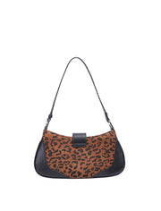 Leopard Print Mini Shoulder Bag, Multicolor