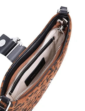 Leopard Print Mini Shoulder Bag, Multicolor