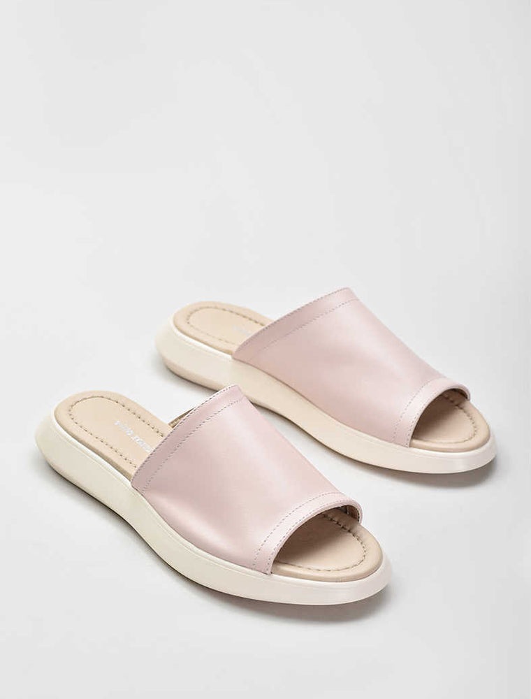 Almond Toe Casual Platform Sandals, Light Pink