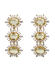 Ann-Margaret Statement Earrings, 14K Gold Plated