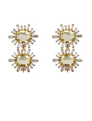 Ann-Margaret Statement Earrings, 14K Gold Plated