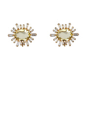 Ann-Margaret Statement Earrings, 14K Gold Plated