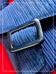 Embossed Suede 3 in 1 Bag, Blue