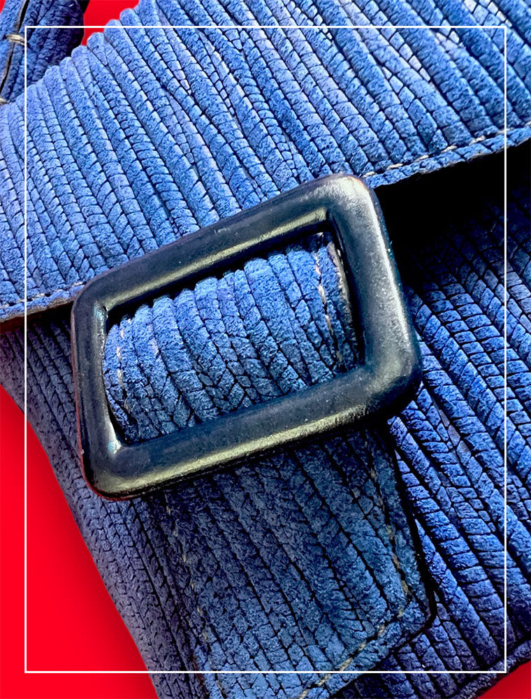 Embossed Suede 3 in 1 Bag, Blue