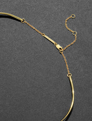 Freeform Pavé Intertwined Collar Necklace, 14K Yellow Gold Plated
