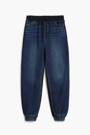 Indigo Fusion Denim Jogger, Black