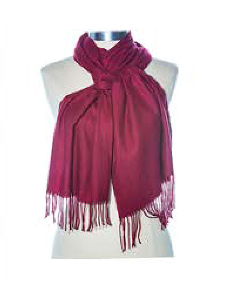 Solid Color Cashmere Shawl