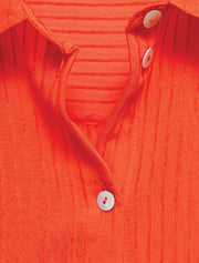 Textured Button Down Shirt, Orange