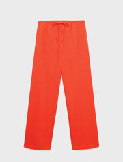Textured Relaxed Pants, Orange