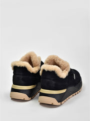 Winter Suede Sneakers, Multicolor Black