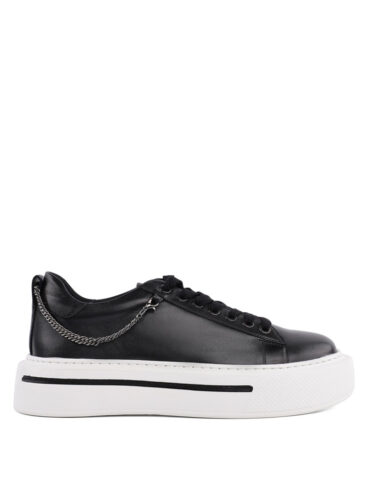 MIRATON // CASUAL CHAIN DETAILED SNEAKERS, BLACK