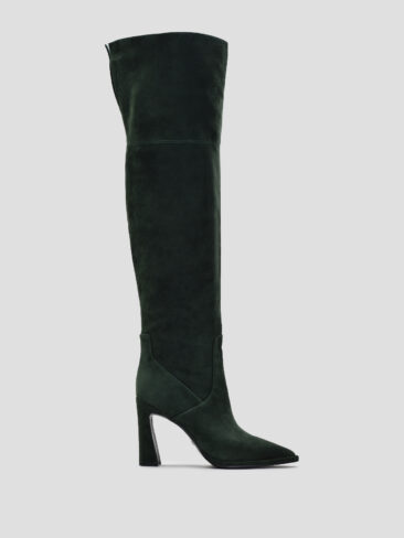 VITTO ROSSI // OVER-THE-KNEE SUEDE BOOTS, FOREST GREEN